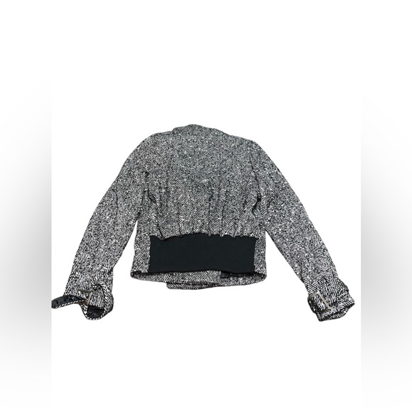 XoXo Women's Medium Gray & Black Coat Very Warm and Cozy Zip Up - Picture 3 of 5